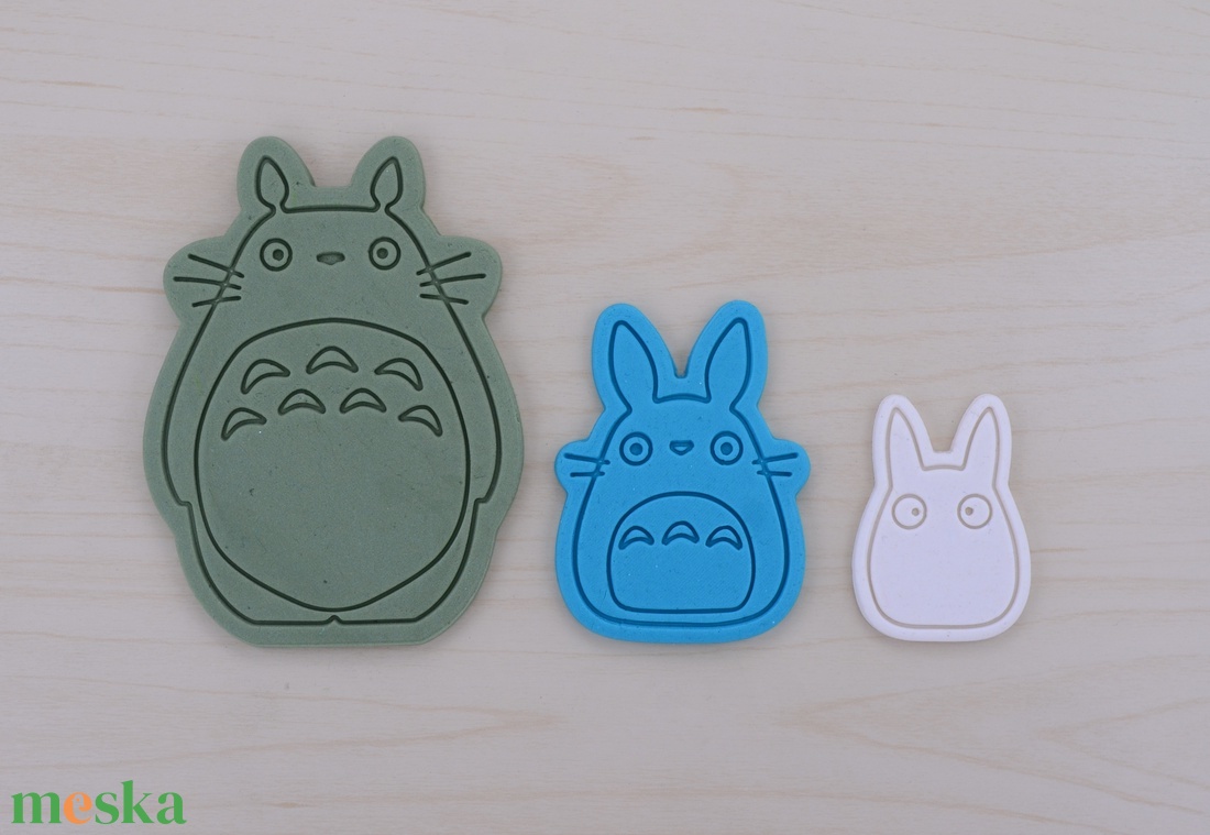 Totoro, Chu és Chibi sütikiszúró és pecsét szett- 058 - otthon & életmód - konyhafelszerelés, tálalás - sütés, főzés - sütikiszúró - Meska.hu