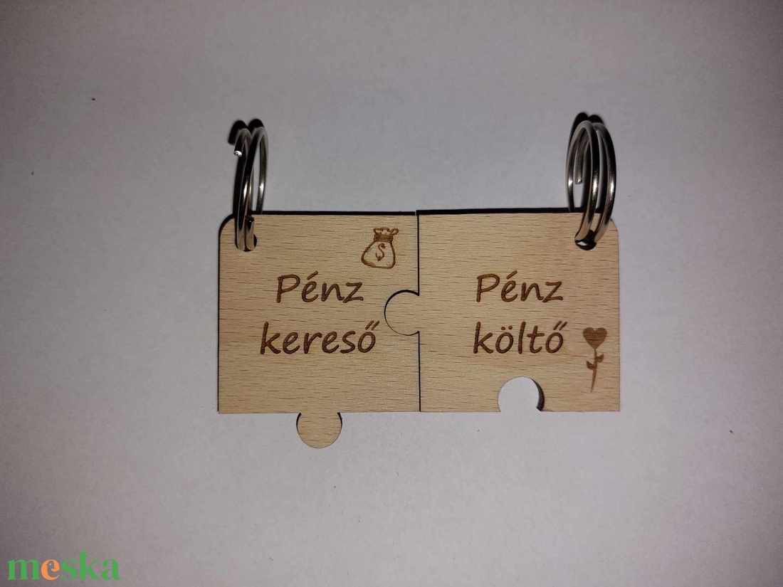 Páros kulcstartó puzzle - táska & tok - kulcstartó & táskadísz - kulcstartó - Meska.hu