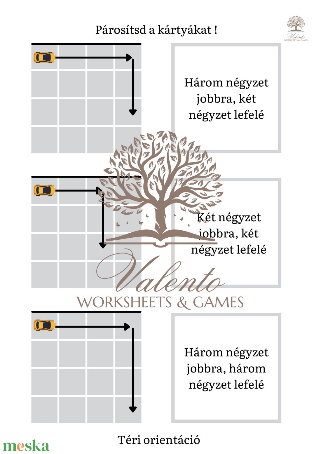 Merre megy a kisautó - játék & sport - készségfejlesztő és logikai játék - oktató játékok - Meska.hu