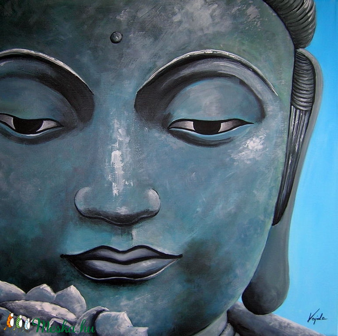 Buddha - festmény -  - Meska.hu