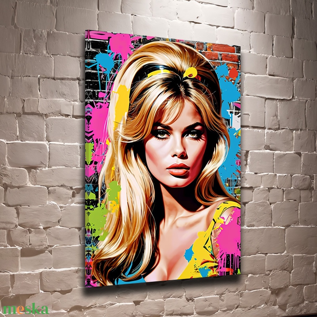 Brigitte Bardot  Pop Art vászonkép 40x60 cm - otthon & életmód - dekoráció - kép & falikép - vászonkép - Meska.hu