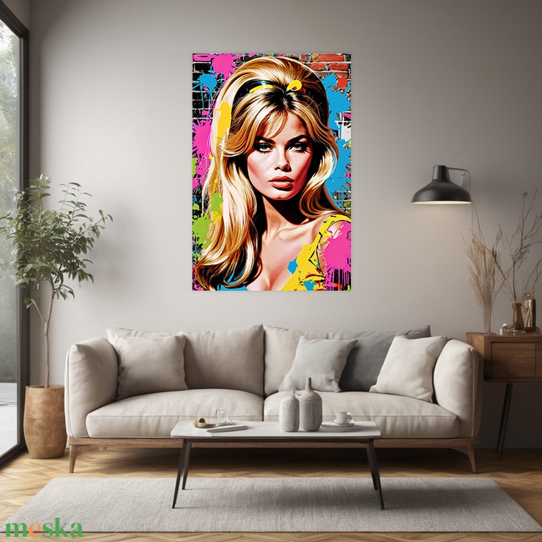 Brigitte Bardot  Pop Art vászonkép 40x60 cm - otthon & életmód - dekoráció - kép & falikép - vászonkép - Meska.hu