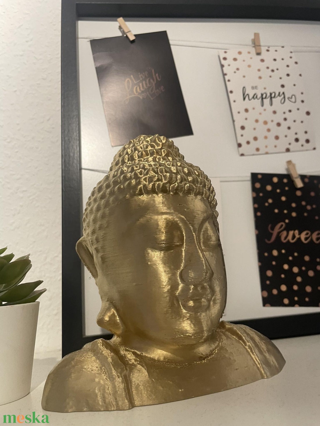 Buddha Mellszobor 25cm. - otthon & életmód - dekoráció - dísztárgy - Meska.hu