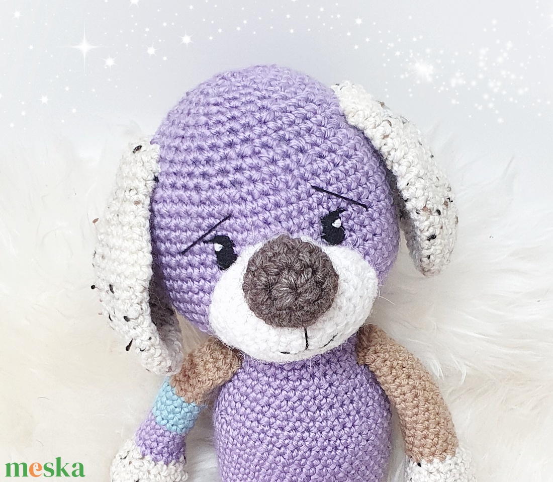 Horgolt kutya, amigurumi kutya - játék & sport - plüssállat & játékfigura - kutya - Meska.hu