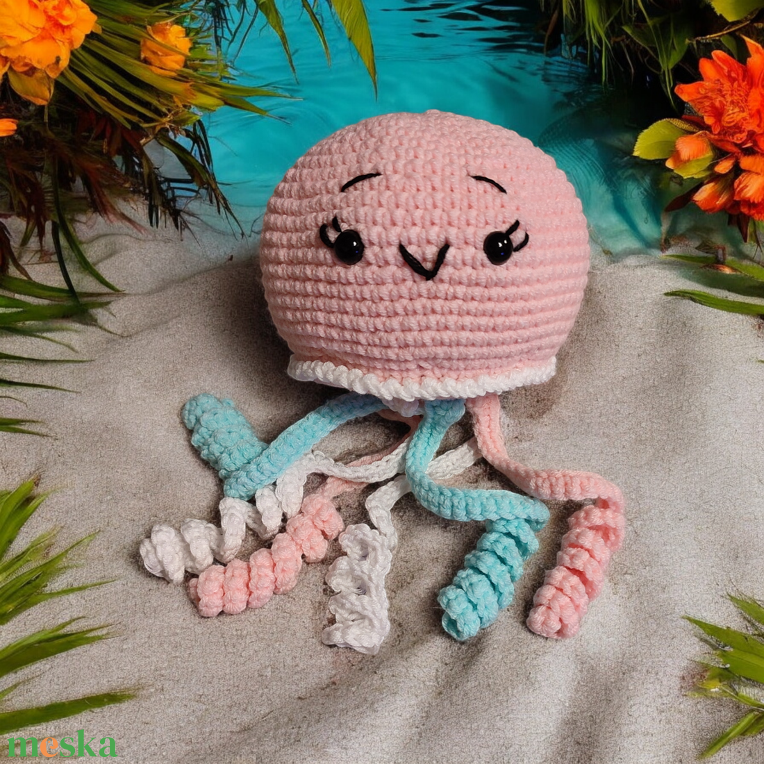 Medusa amigurumi figura - játék & sport - plüssállat & játékfigura - polip - Meska.hu