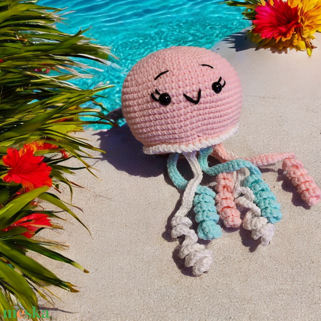 Medusa amigurumi figura - játék & sport - plüssállat & játékfigura - polip - Meska.hu