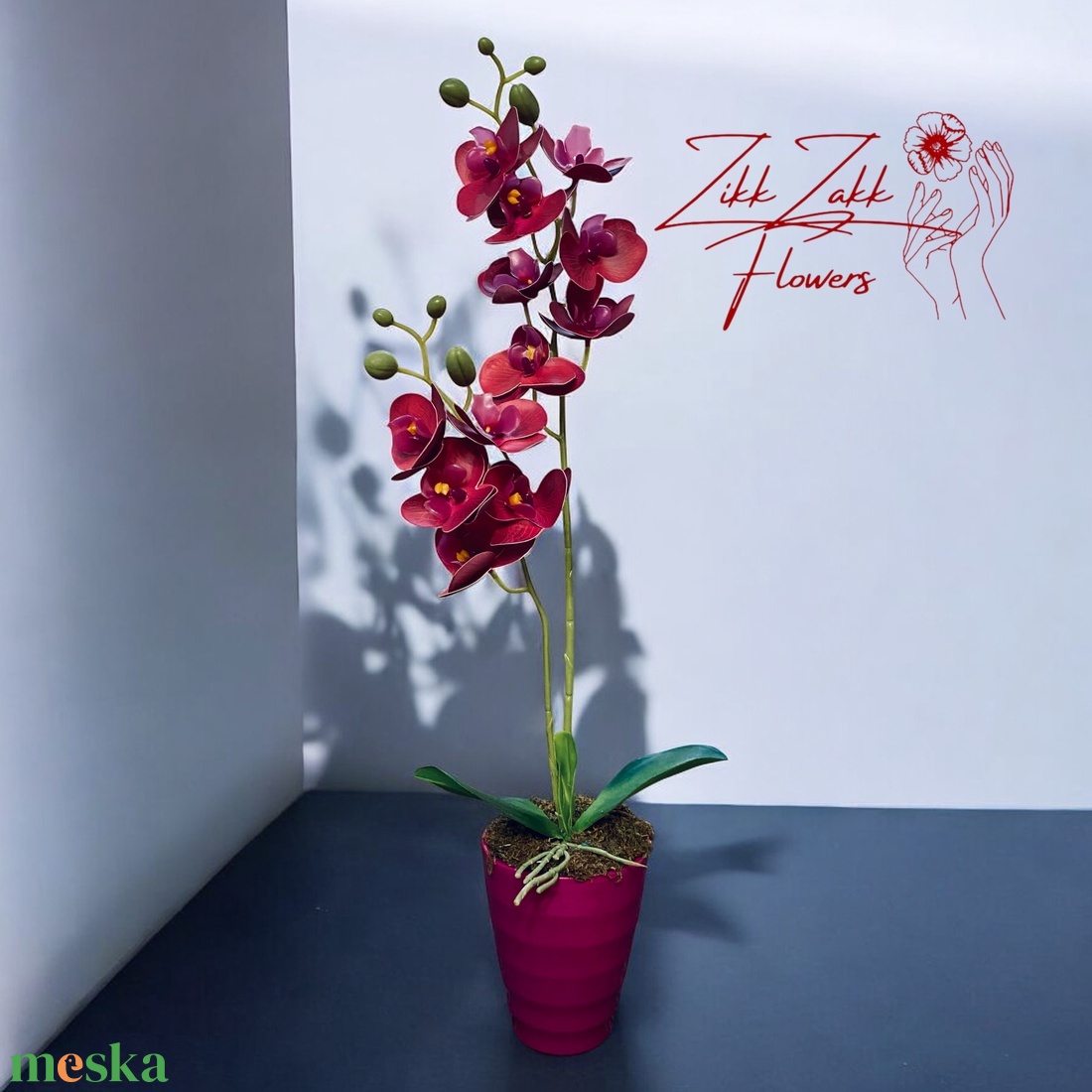 Púder Rózsaszín Orchidea - Elegancia és Frissesség - otthon & életmód - dekoráció - virágdísz és tartó - váza - Meska.hu