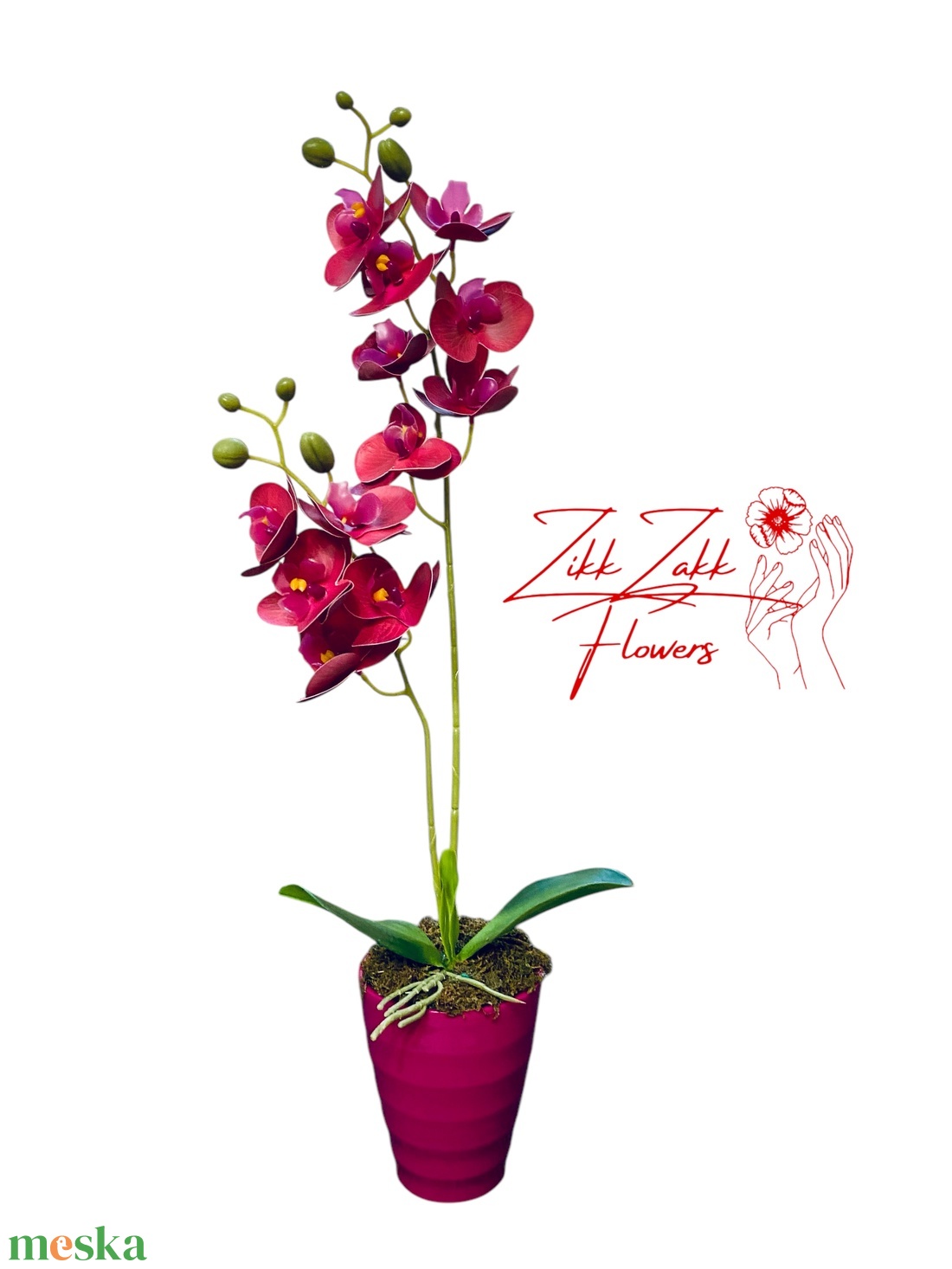 Púder Rózsaszín Orchidea - Elegancia és Frissesség - otthon & életmód - dekoráció - virágdísz és tartó - váza - Meska.hu