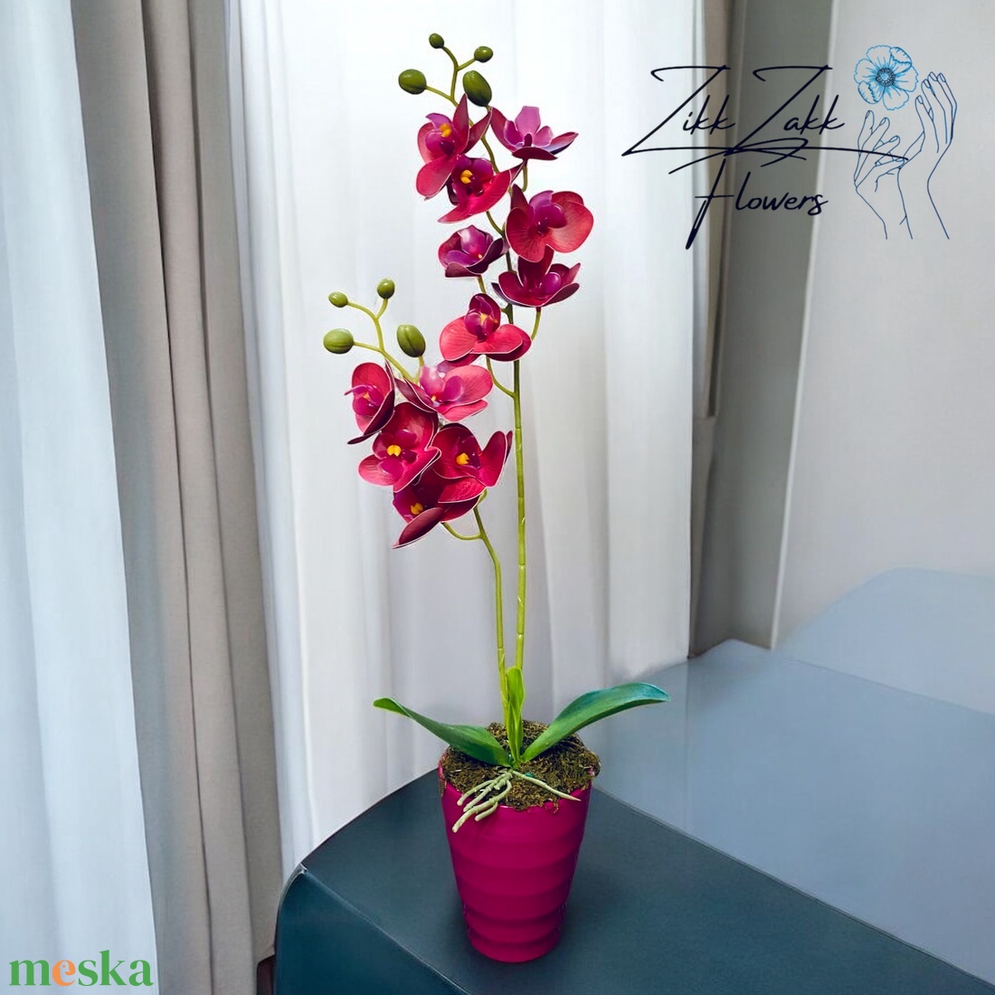 Púder Rózsaszín Orchidea - Elegancia és Frissesség - otthon & életmód - dekoráció - virágdísz és tartó - váza - Meska.hu