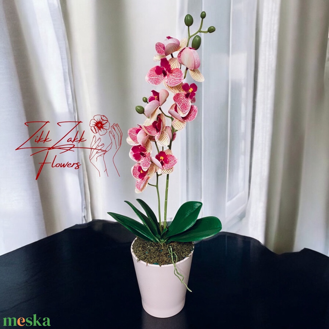 Rózsaszín Orchidea - Finom Elegancia - otthon & életmód - dekoráció - virágdísz és tartó - csokor & virágdísz - Meska.hu