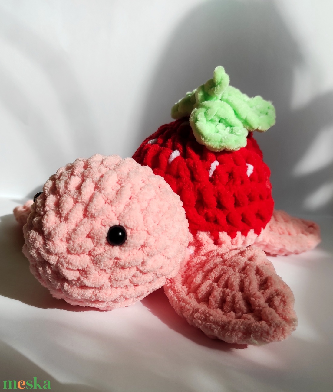 Horgolt eper teknős amigurumi - játék & sport - plüssállat & játékfigura - más figura - Meska.hu