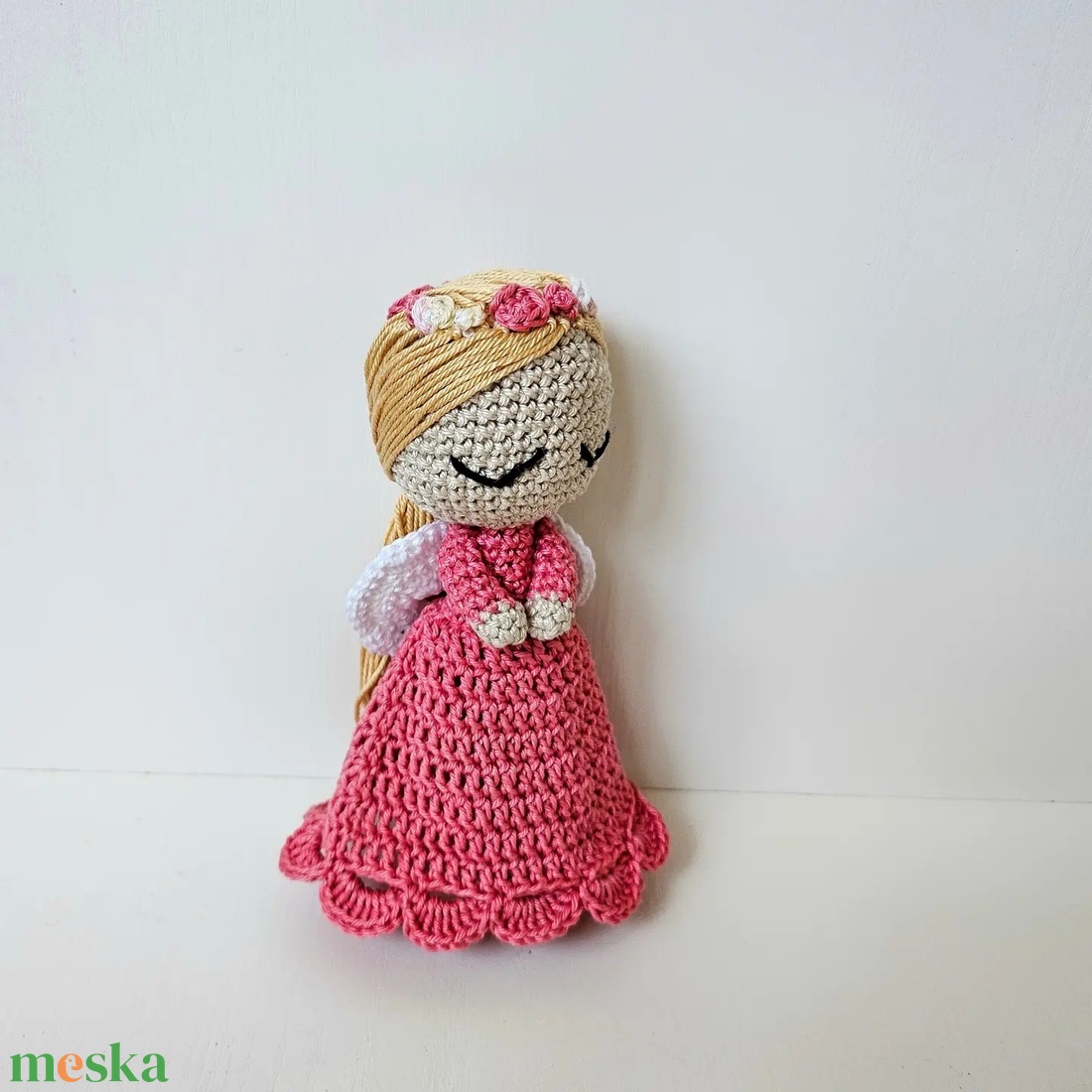 Horgolt angyalka amigurumi - játék & sport - plüssállat & játékfigura - más figura - Meska.hu