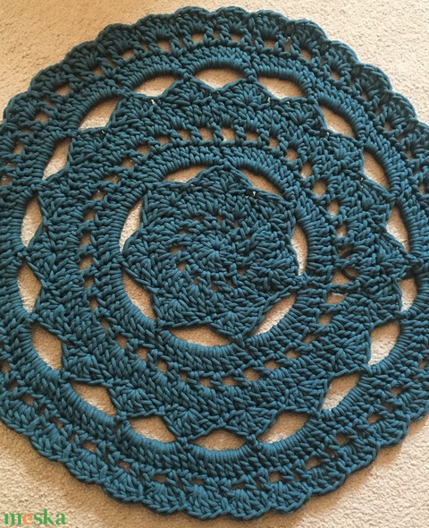 tshirt yarn mandala rug