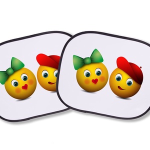 Emoji autós napellenző, Otthon & Lakás, Dekoráció, Ajtó- és ablak dekoráció, Ablakdísz, Festett tárgyak, MESKA