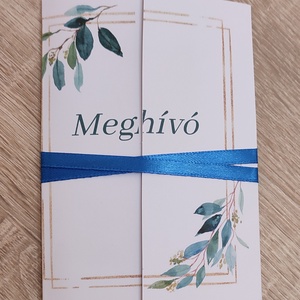 Ablakos , két oldalra nyíló meghívó  - esküvő - meghívó & kártya - meghívó - Meska.hu