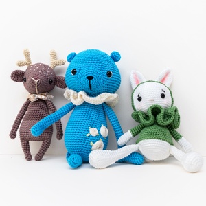 Horgolt kék maci hímzéssel - Amigurumi teddy maci - Amigurumi állatfigura - Horgolt gyerekjáték - játék & sport - plüssállat & játékfigura - maci - Meska.hu