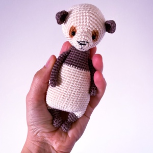 Amigurumi panda maci - forgatható fejjel, Játék & Sport, Plüssállat & Játékfigura, Maci, , MESKA