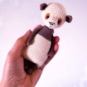 Amigurumi panda maci - forgatható fejjel - játék & sport - plüssállat & játékfigura - maci - Meska.hu