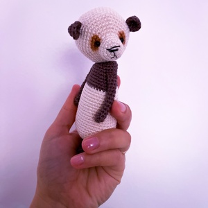 Amigurumi panda maci - forgatható fejjel - játék & sport - plüssállat & játékfigura - maci - Meska.hu