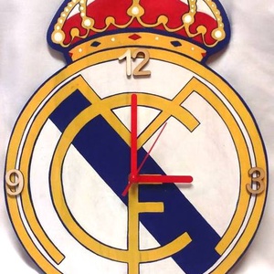 Real Madridos falióra - otthon & lakás - dekoráció - fali és függő dekoráció - falióra & óra - Meska.hu