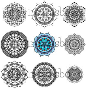 Mandala színező csomag, digitális színező - művészet - grafika & illusztráció - digitális - Meska.hu