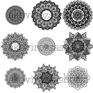 Mandala színező csomag, digitális színező - művészet - grafika & illusztráció - digitális - Meska.hu