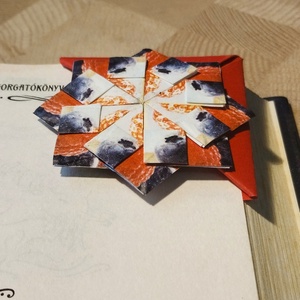 Teapapírból hajtogatott origami könyvjelző - könyv & zene - könyvjelző - Meska.hu