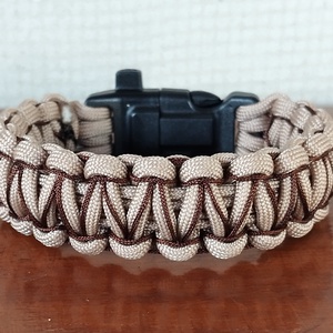 Taktikai túlélő paracord karkötő 3 funkciós csattal COBRA X-STITCH BEN GRIMM (csuklóméret: 19-20cm) - ékszer - karkötő - fonott karkötő - Meska.hu