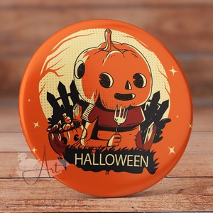 Halloween tök kitűző - tök bross - kitűző - őszi bross - pók kitűző - cuki - tök - halloween - pókháló, Ékszer, Kitűző és Bross, Kitűző, Fotó, grafika, rajz, illusztráció, Mindenmás, MESKA