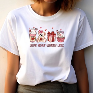 Love more, Valentin-napi Póló, Ajándék pároknak, szerelmeseknek, feleségnek, férjnek, Romantikus Design, - ruha & divat - női ruha - póló, felső - Meska.hu