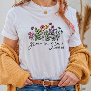 Grow in grace - Tökéletes Ajándék Barátoknak, Társaknak és Lelki Társaknak, Könnyed Design - ruha & divat - női ruha - póló, felső - Meska.hu