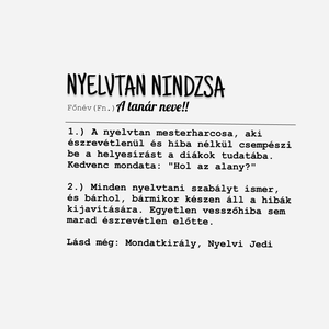 Nyelvtan Nindzsa - Személyre Szabható Magyar Tanár Bögre - Tökéletes Év Végi Ajándék -  Pedagógus Napra - otthon & életmód - konyhafelszerelés, tálalás - tálalás - bögre & csésze - Meska.hu