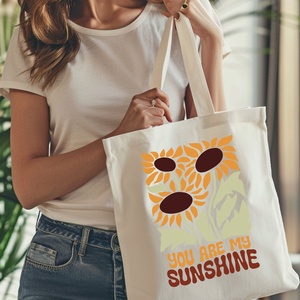 You Are My Sunshine Vászontáska  Te Vagy Az Én Napsugaram, Vidám és Szeretetteljes - táska & tok - bevásárlás & shopper táska - shopper, textiltáska, szatyor - Meska.hu