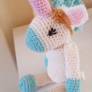 Horgolt amigurumi unicornis, Játék & Sport, 3 éves kor alattiaknak, Alvóka & Rongyi, Horgolás, MESKA