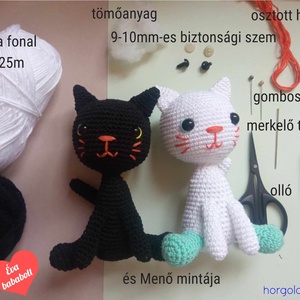 Amigurumi macska PDF minta - diy (csináld magad) - workshop & tanfolyam - Meska.hu