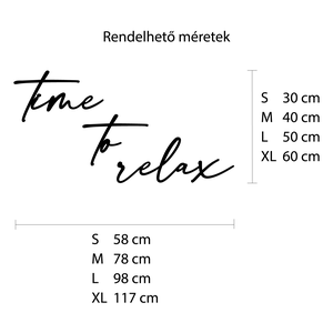 Fából készült felirat- time to relax - otthon & életmód - dekoráció - fali és függő dekoráció - felirat - Meska.hu