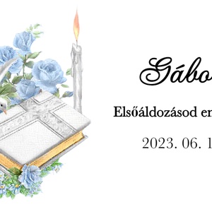 Emlékőrző keresztelőre, elsőáldozásra 2 méretben! - otthon & életmód - dekoráció - dísztárgy - Meska.hu