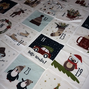 Varrd magad! - adventi kalendárium-textil adventi naptár alap, Kellékek & szerszámok, Méteráru, Dekorációs alapanyag, Fotó, grafika, rajz, illusztráció, Mindenmás, MESKA