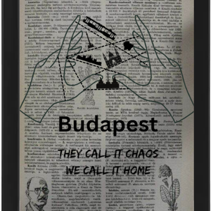 Budapest, lexikon lapon, káosz, Otthon & Lakás, Dekoráció, Kép & Falikép, Poszter, Újrahasznosított alapanyagból készült termékek, Mindenmás, MESKA