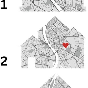 Első közös otthonunk, többféle, egyedi A4, térkép, ház, otthon - otthon & életmód - dekoráció - fali és függő dekoráció - térkép - Meska.hu