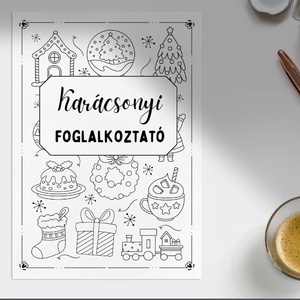 Karácsonyi foglalkoztató, Játék & Sport, Készségfejlesztő és Logikai játék, Szín és formaválogató játékok, Fotó, grafika, rajz, illusztráció, MESKA