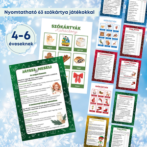 Komplett játékcsomag  Szókártyák és kreatív feladatok 56 éveseknek (bátrabb 4 éveseknek is!) PDF, Játék & Sport, Készségfejlesztő és Logikai játék, Oktató játékok, Fotó, grafika, rajz, illusztráció, MESKA