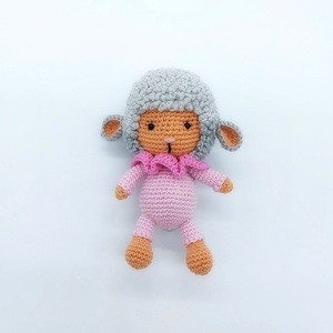 Amigurumi bárányka, Játék & Sport, Plüssállat & Játékfigura, Plüss bárány, Horgolás, MESKA