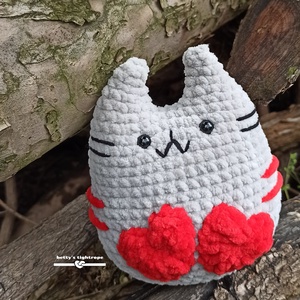 Horgolt Pusheen cica , Játék & Sport, Plüssállat & Játékfigura, Cica, Horgolás, MESKA