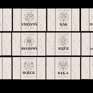 Horoszkóp Gyertya 120g, Ajándék barátnőnek, kollégának, szülőnek - otthon & életmód - gyertya, illat, aroma - gyertya - Meska.hu