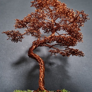 Drót bonsai fa - otthon & életmód - dekoráció - asztal és polc dekoráció - bonsai - Meska.hu