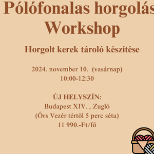 Pólófonalas horgolás workshop - Meska.hu