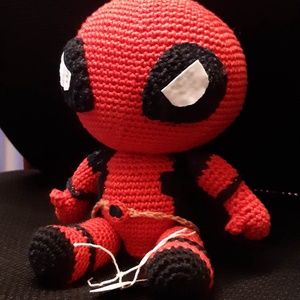 Szuperhős,Dead-pool amigurumi - Meska.hu