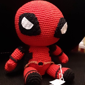 Szuperhős,Dead-pool amigurumi - játék & sport - baba & babaház - baba - Meska.hu