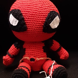 Szuperhős,Dead-pool amigurumi - játék & sport - baba & babaház - baba - Meska.hu